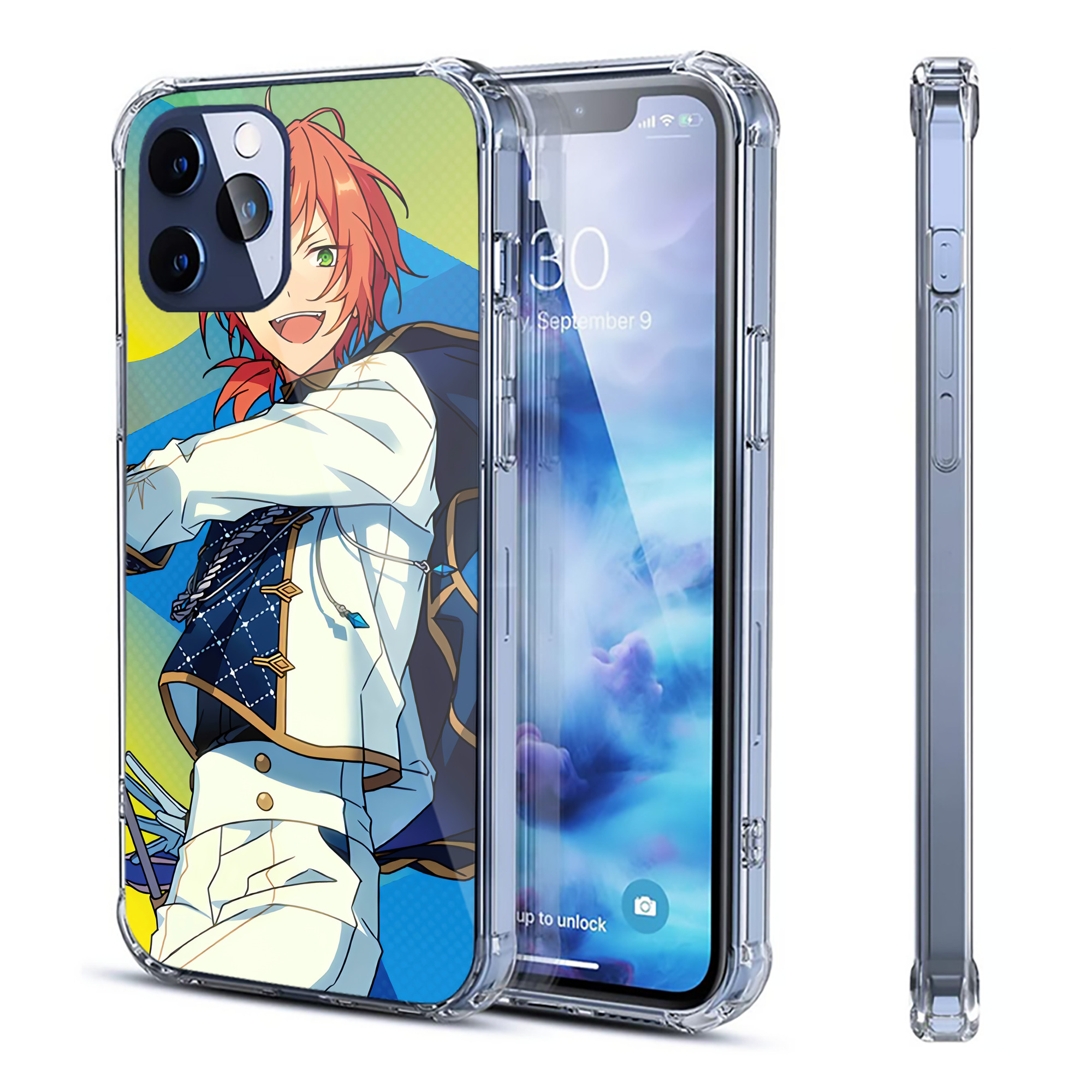 （画像用） あんさんぶるスターズ! Ensemble Stars 【iPhone 12シリーズ対応】透明スマホケース（クリアソフトケース）